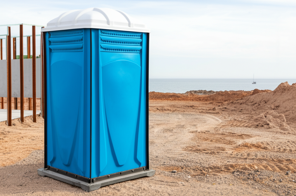 Standard porta potty for construction sites